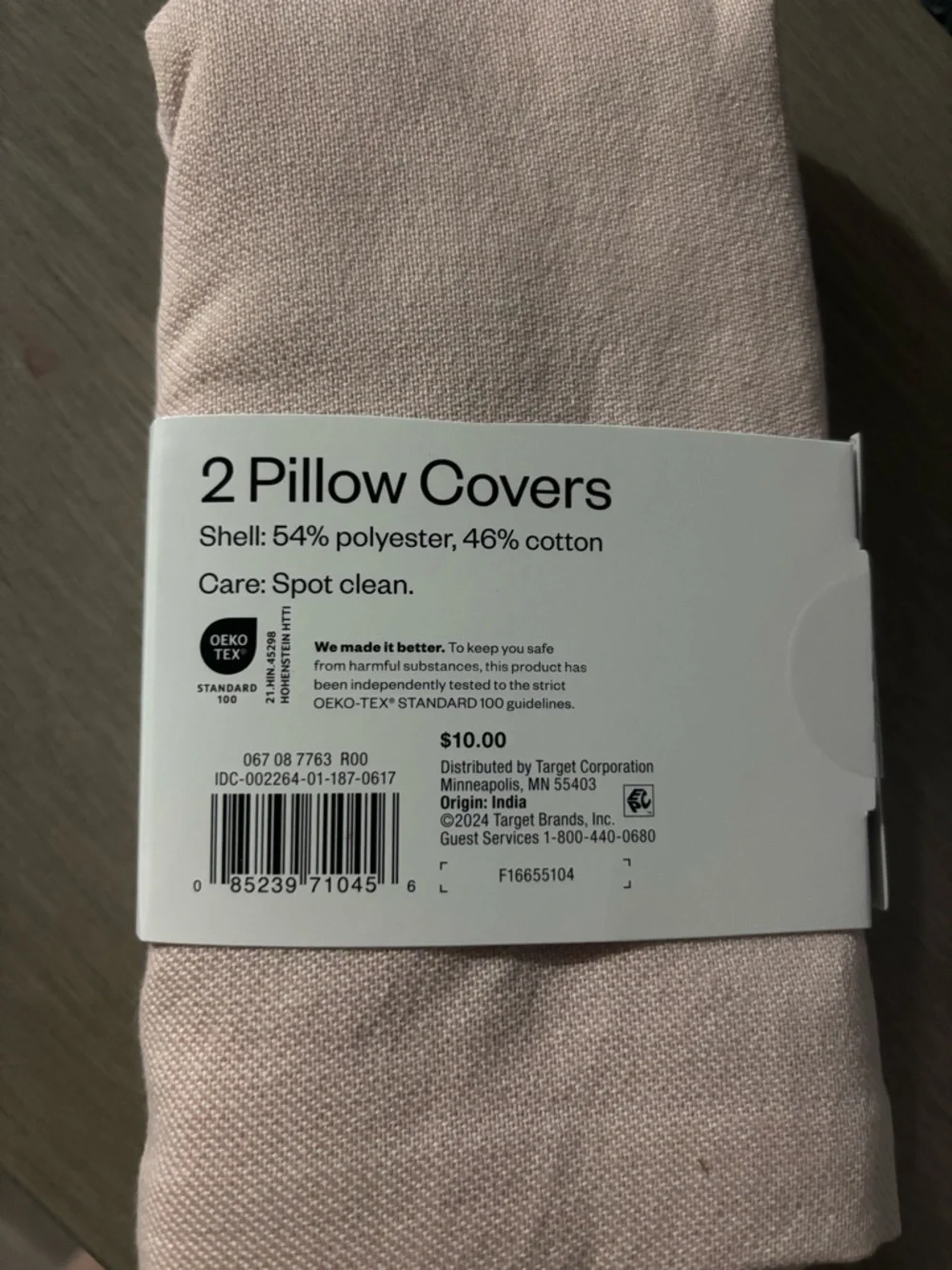 Room Essentials Soft Blush Pink Pillow Covers - Set of 2